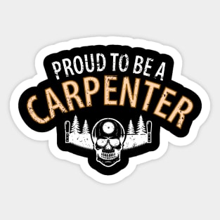 Wood Carpenter Joiner Woodcutter Craftsman Sticker